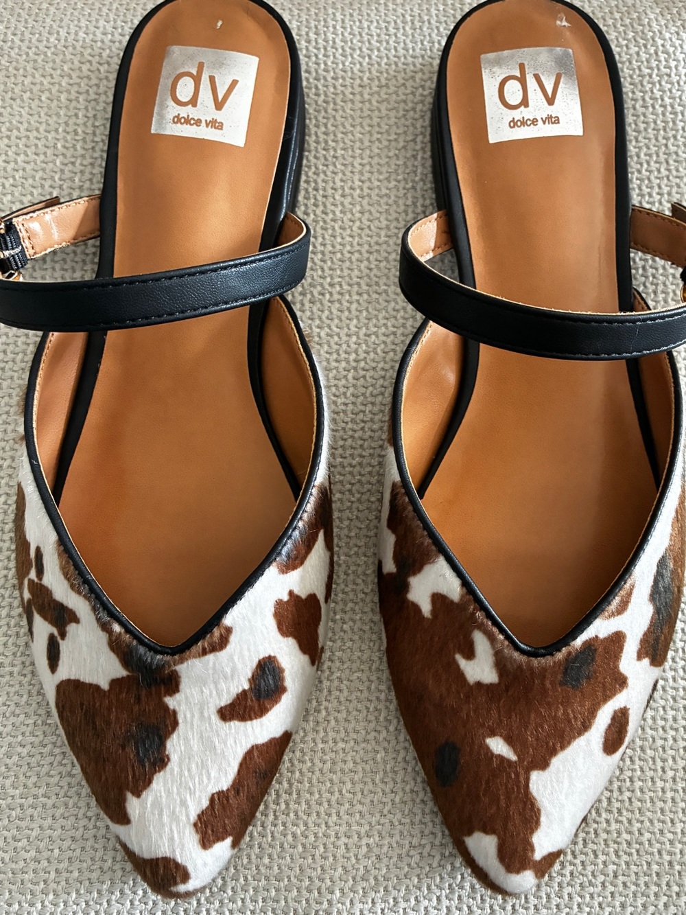 Dolce Vita Pony Hair Mules - Picture 2 of 4